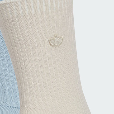 adidas Originals阿迪三叶草2025中性CREW SOCK 2PP中袜优惠装JJ1837