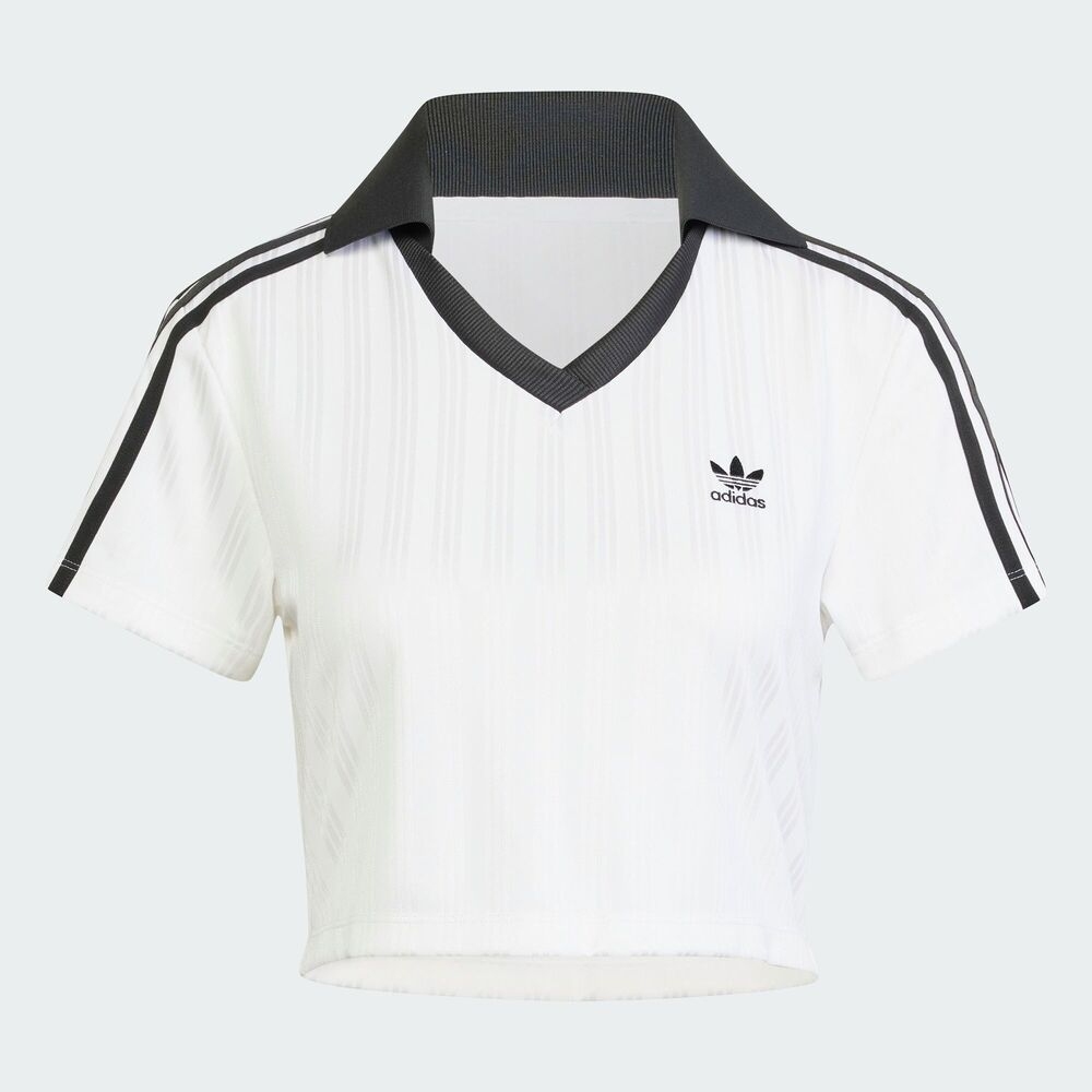 adidas Originals阿迪三叶草2025女子V-NECK POLO针织有领短TJD2608