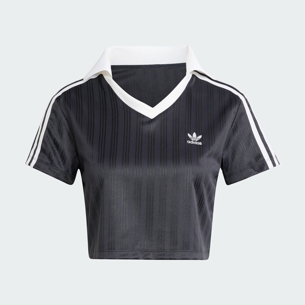 adidas Originals阿迪三叶草2025女子V-NECK POLO针织有领短TJD2606