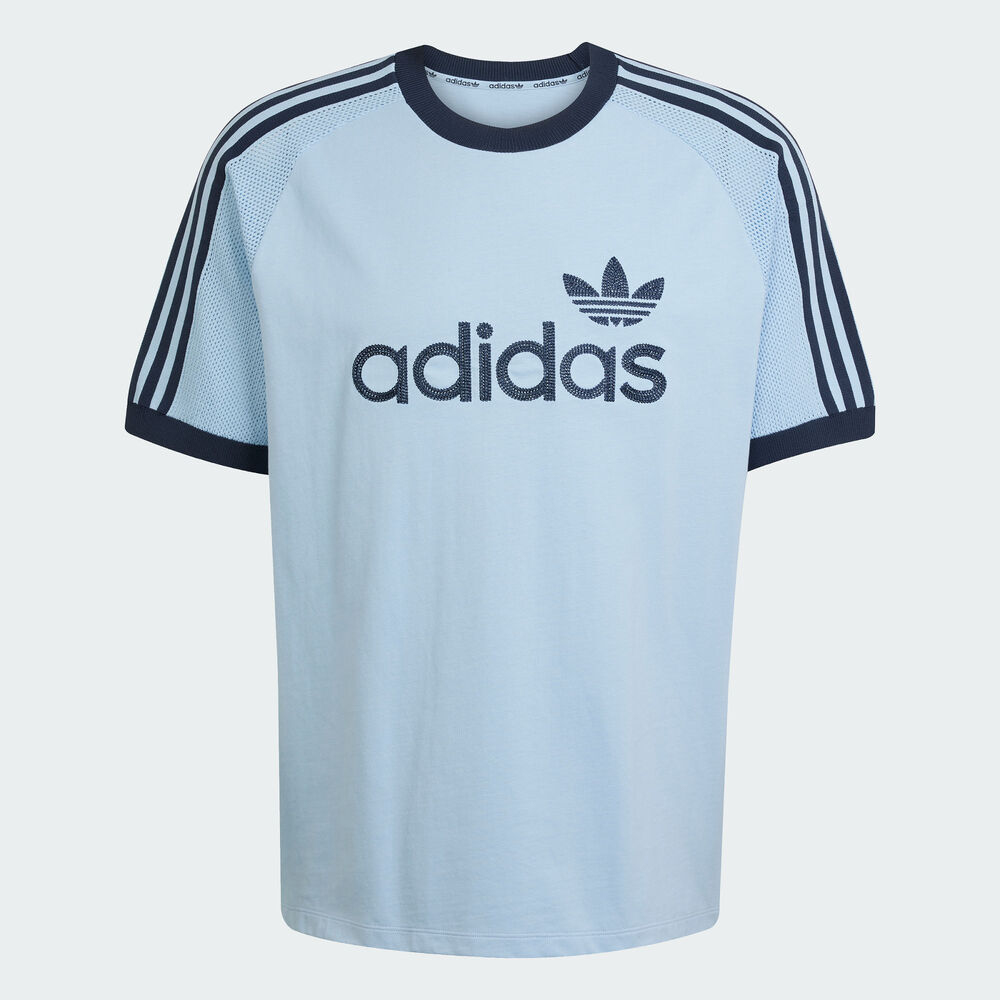 adidas Originals阿迪三叶草2025男子PREM KNT TEE针织无领短TJN5557