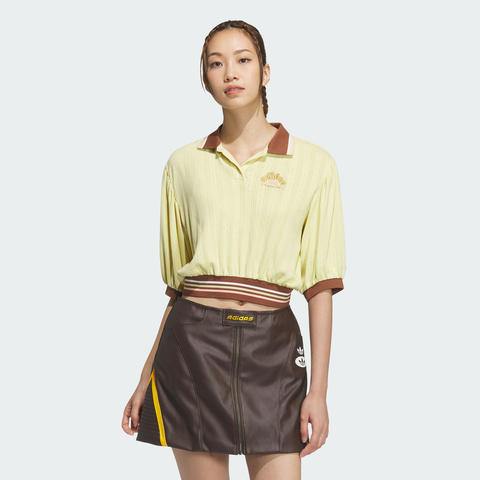 adidas Originals阿迪三叶草2025女子SC GFX POLO W针织有领短TJM8001