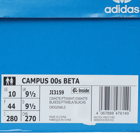 adidas Originals阿迪三叶草2025中性CAMPUS 00S BETAORI-CLASSICJI3159