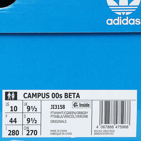 adidas Originals阿迪三叶草2025中性CAMPUS 00S BETAORI-CLASSICJI3158