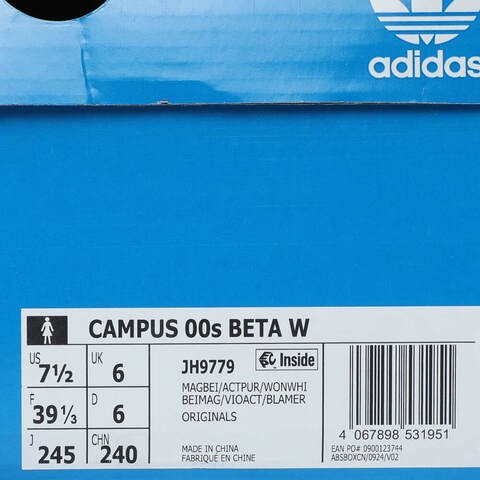 adidas Originals阿迪三叶草2025中性CAMPUS 00S BETA WORI-CLASSICJH9779