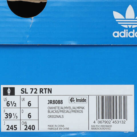 adidas Originals阿迪三叶草2025中性SL 72 RTNORI-RUNNINGJR8088