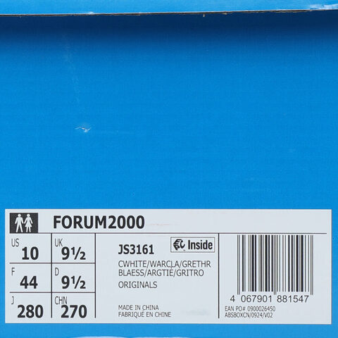 adidas Originals阿迪三叶草2025中性FORUM2000ORI-BBALLJS3161