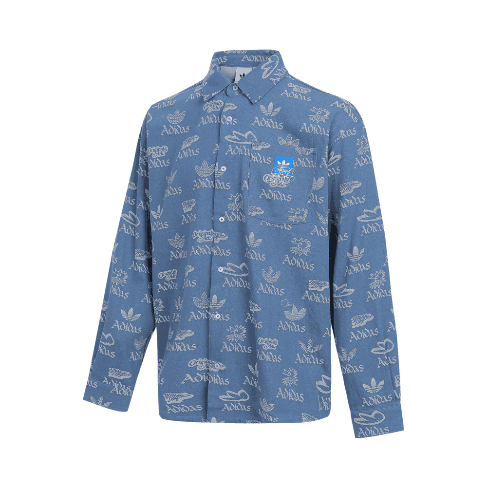 adidas Originals阿迪三叶草2025男子CS LS SHIRT M针织长袖衬衫JN1662