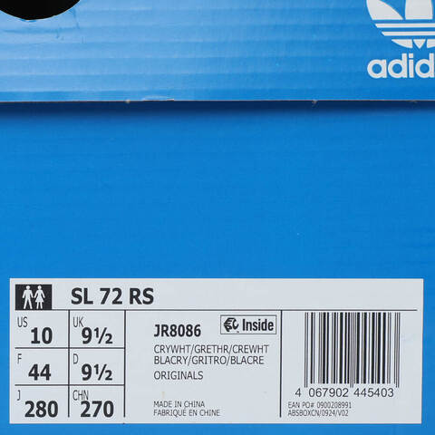 adidas Originals阿迪三叶草2025中性SL 72 RSORI-RUNNINGJR8086
