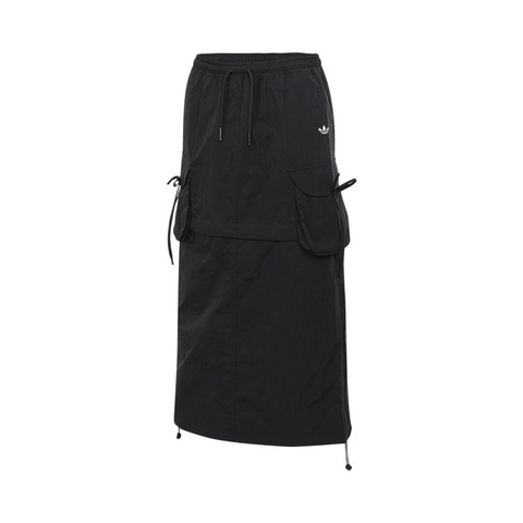 adidas Originals阿迪三叶草2025女子CARGO SKIRT梭织长裙KB8962