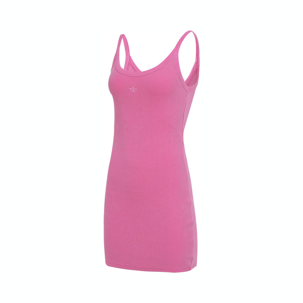 adidas Originals阿迪三叶草2025女子RIB MINI DRESS无袖连衣裙JI5750