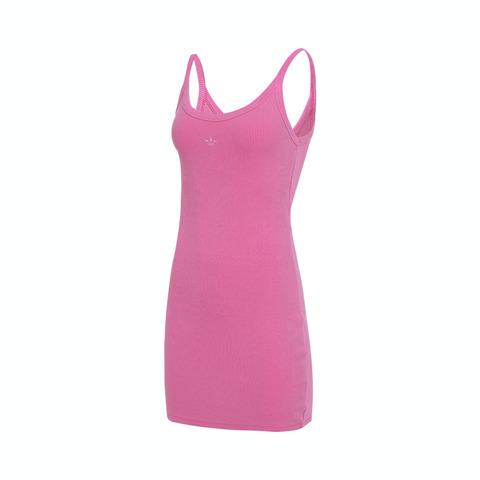adidas Originals阿迪三叶草2025女子RIB MINI DRESS无袖连衣裙JI5750