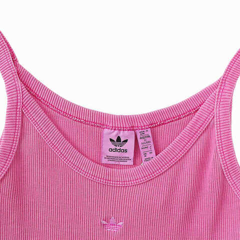 adidas Originals阿迪三叶草2025女子RIB MINI DRESS无袖连衣裙JI5750