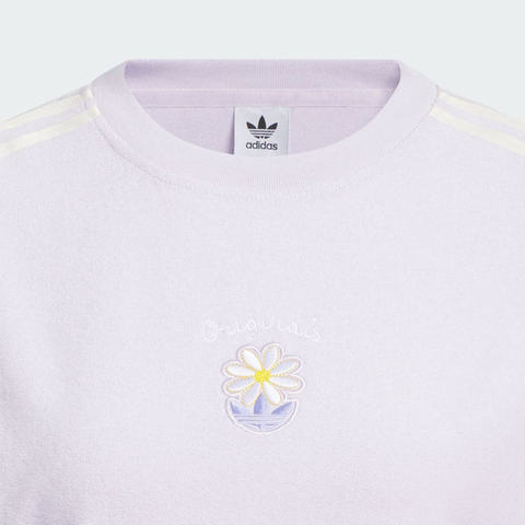 adidas Originals阿迪三叶草2025女子GFX TEE针织无领短TKB8961