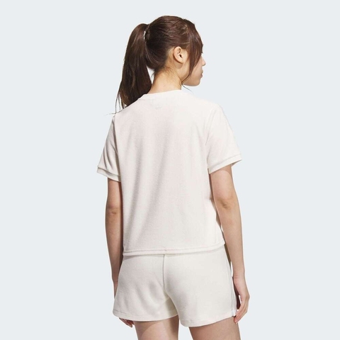 adidas Originals阿迪三叶草2025女子GFX TEE针织无领短TKB8960