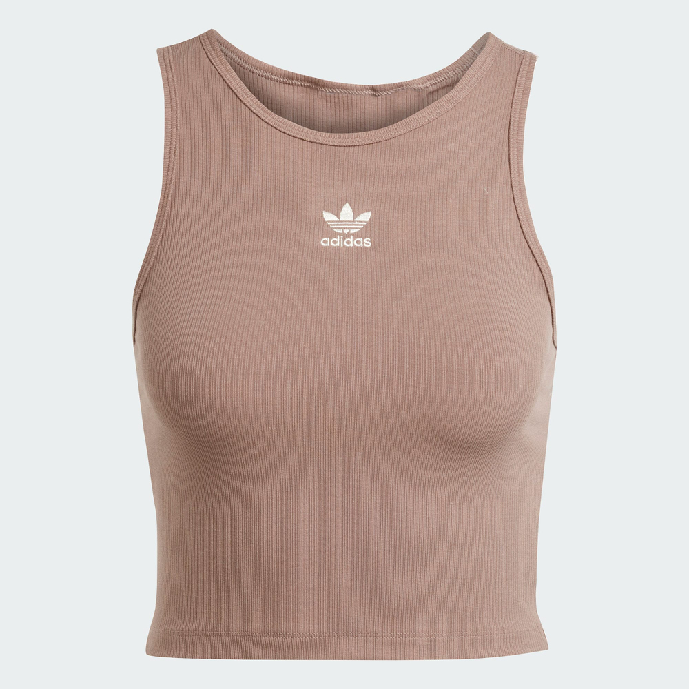 adidas Originals阿迪三叶草2025女子ESS RIB TANK休闲背心JC9009