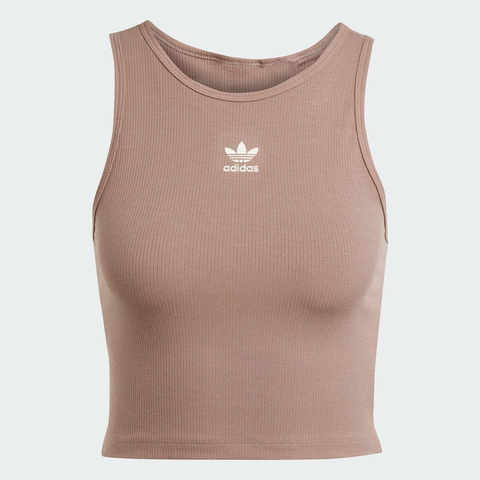 adidas Originals阿迪三叶草2025女子ESS RIB TANK休闲背心JC9009