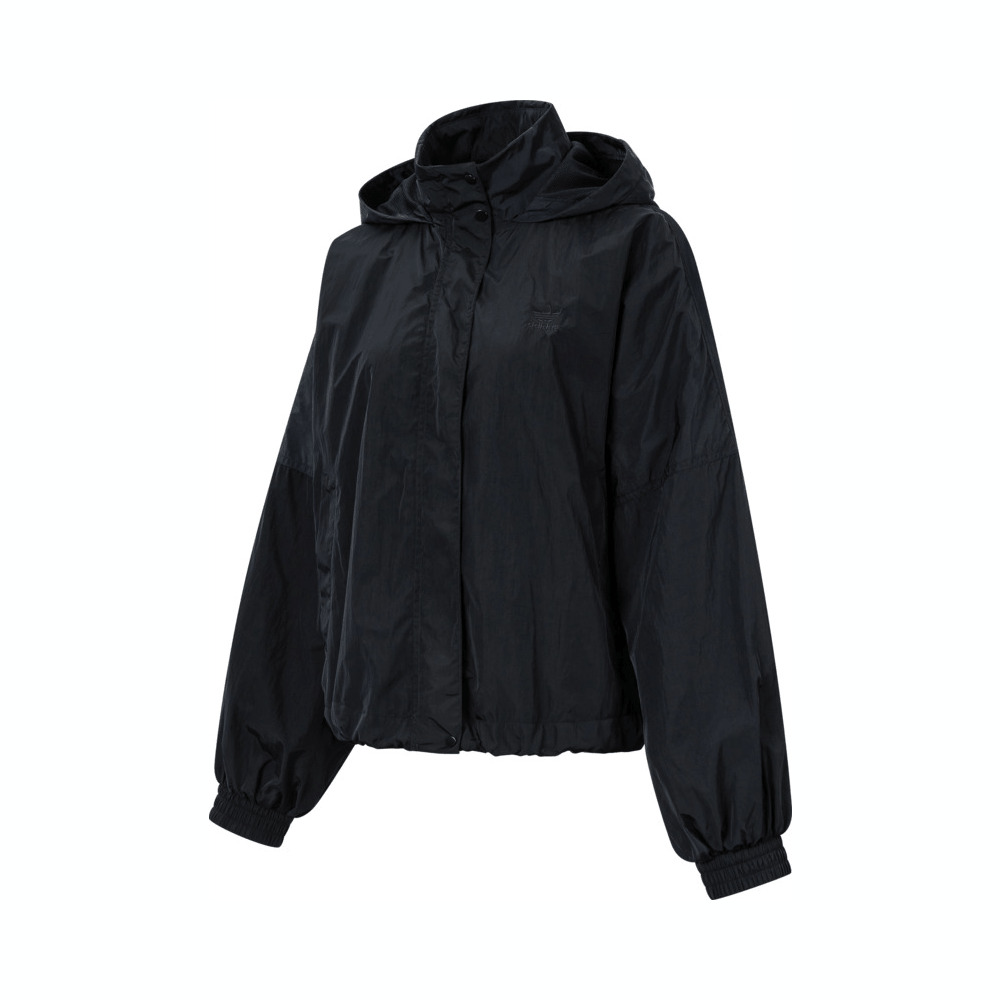 Adidas Original阿迪三叶草2025女子WOVEN 3S WB梭织连帽外套JD2583