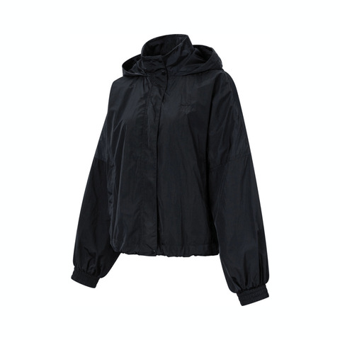 Adidas Original阿迪三叶草2025女子WOVEN 3S WB梭织连帽外套JD2583