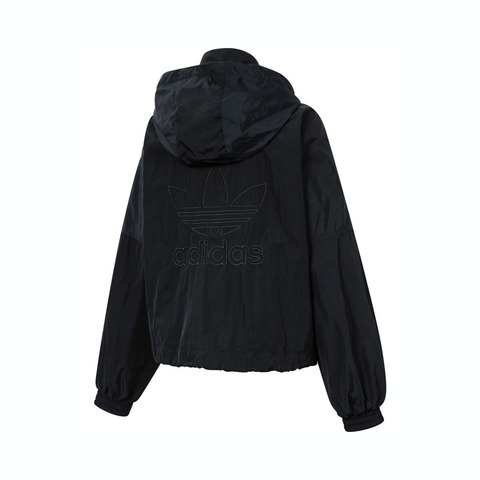 Adidas Original阿迪三叶草2025女子WOVEN 3S WB梭织连帽外套JD2583