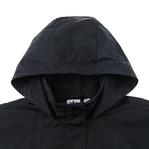 Adidas Original阿迪三叶草2025女子WOVEN 3S WB梭织连帽外套JD2583