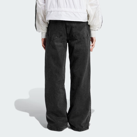 adidas Originals阿迪三叶草2025女子DENIM ZIP PANT牛仔长裤JX9211