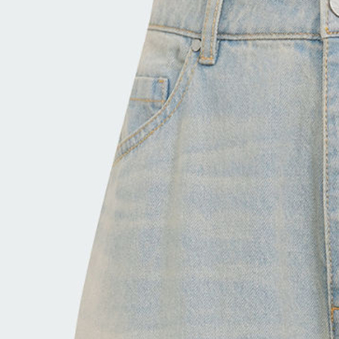 adidas Originals阿迪三叶草2025女子DENIM ZIP PANT牛仔长裤JX9210