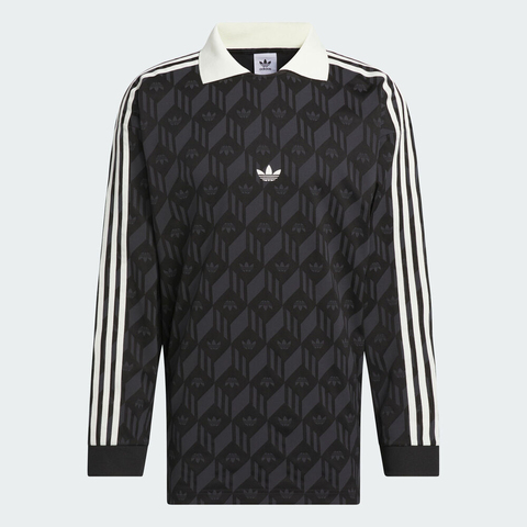 adidas Originals阿迪三叶草2025男子JACQUARED RUGBY针织有领长TJD5196