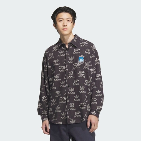 adidas Originals阿迪三叶草2025男子CS LS SHIRT M针织长袖衬衫JN1663