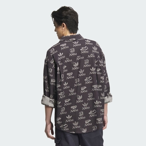 adidas Originals阿迪三叶草2025男子CS LS SHIRT M针织长袖衬衫JN1663