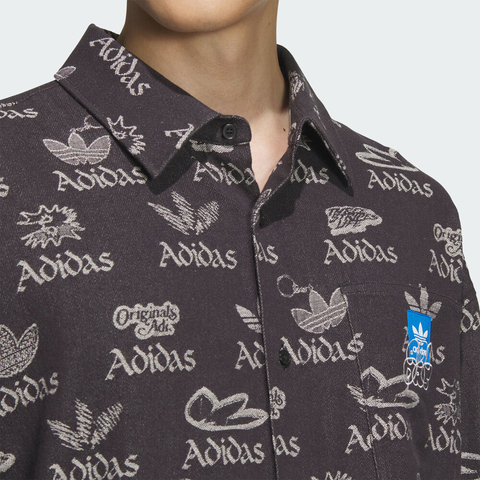 adidas Originals阿迪三叶草2025男子CS LS SHIRT M针织长袖衬衫JN1663