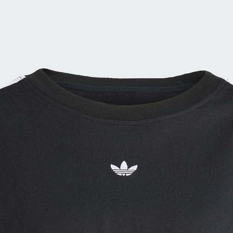 adidas Originals阿迪三叶草2025女子BOXY TEE针织无领短TJY8884