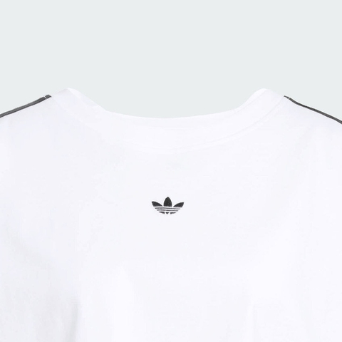 adidas Originals阿迪三叶草2025女子BOXY TEE针织无领短TJY8886