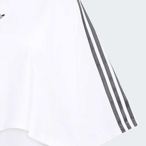 adidas Originals阿迪三叶草2025女子BOXY TEE针织无领短TJY8886