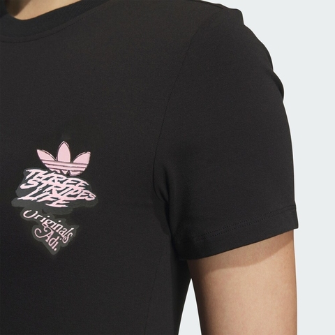 adidas Originals阿迪三叶草2025女子CS TEE W针织无领短TJN1680