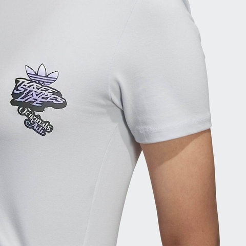 adidas Originals阿迪三叶草2025女子CS TEE W针织无领短TJN1681