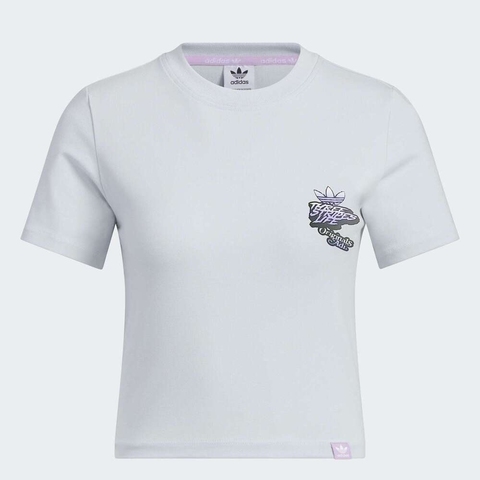 adidas Originals阿迪三叶草2025女子CS TEE W针织无领短TJN1681