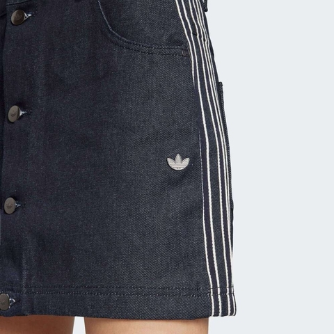 adidas Originals阿迪三叶草2025女子DNM SKIRT牛仔短裙JJ3147