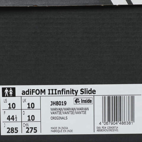 adidas Originals阿迪三叶草2025中性ADIFOM IIINFINITY SLIDEORI-BBALLJH8019