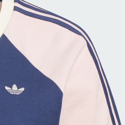 adidas Originals阿迪三叶草2025女子V NECK TEE针织无领短TKF0315