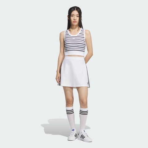 adidas Originals阿迪三叶草2025女子STRIPED TANK休闲背心KE3722