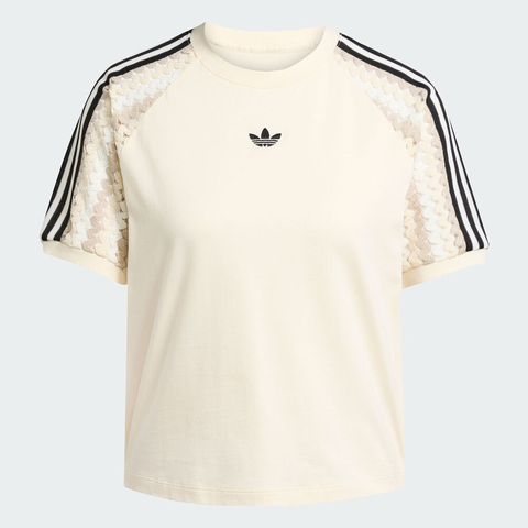 adidas Originals阿迪三叶草2025女子CALI TEE针织无领短TKC0770