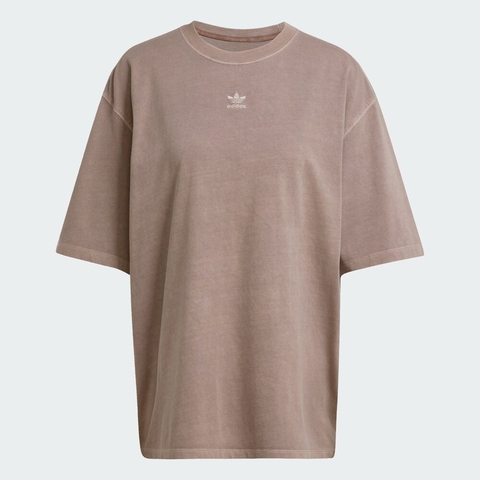 adidas Originals阿迪三叶草2025女子ESS TEE OS针织无领短TJD5347