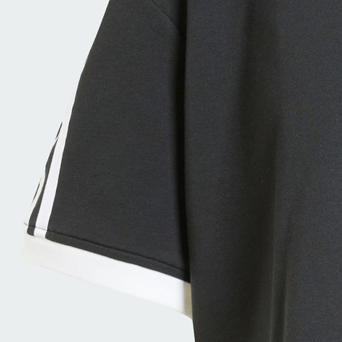 adidas Originals阿迪三叶草2025女子3S LOOSE CROP T针织无领短TJC8149