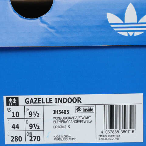 adidas Originals阿迪三叶草2025中性GAZELLE INDOORORI-CLASSICJH5405