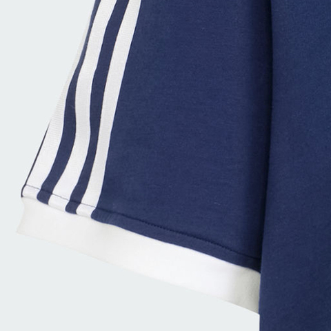 adidas Originals阿迪三叶草2025女子3S LOOSE CROP T针织无领短TJC8151