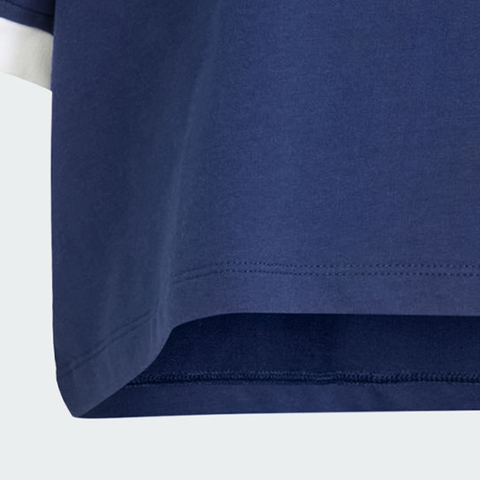 adidas Originals阿迪三叶草2025女子3S LOOSE CROP T针织无领短TJC8151