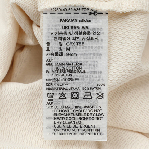 adidas Originals阿迪三叶草2025女子GFX TEE针织无领短TKC0678