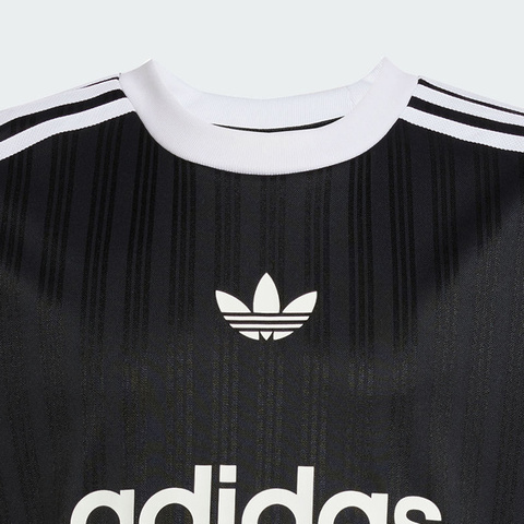 adidas Originals阿迪三叶草2025男大童TEE针织无领短TJC7309