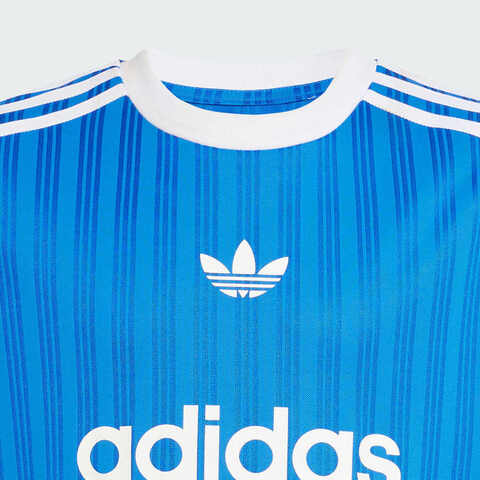 adidas Originals阿迪三叶草2025男大童TEE针织无领短TJC7310