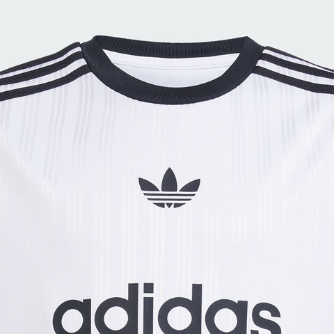 adidas Originals阿迪三叶草2025男大童TEE针织无领短TJM0492